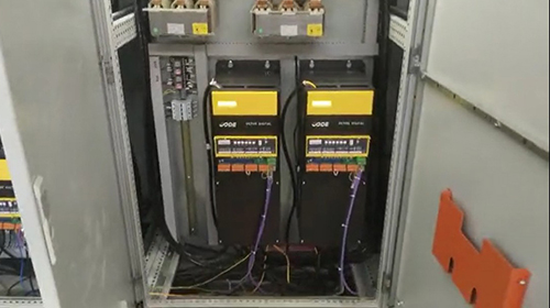 Application of DC900 DC Drives in stripe machine case effect demonstration